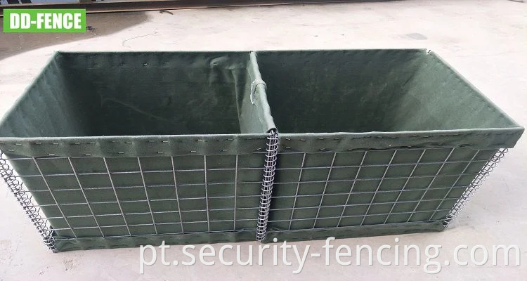 Mesh de defesa militar soldada galvanizada Gabion